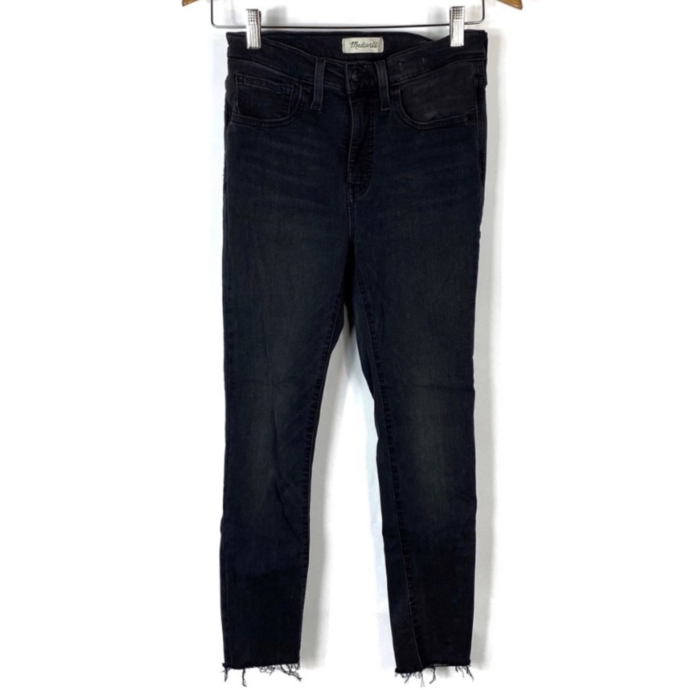 Madewell 9” Mid-Rise Skinny Jeans Banberry Wash Raw-Hem Edition